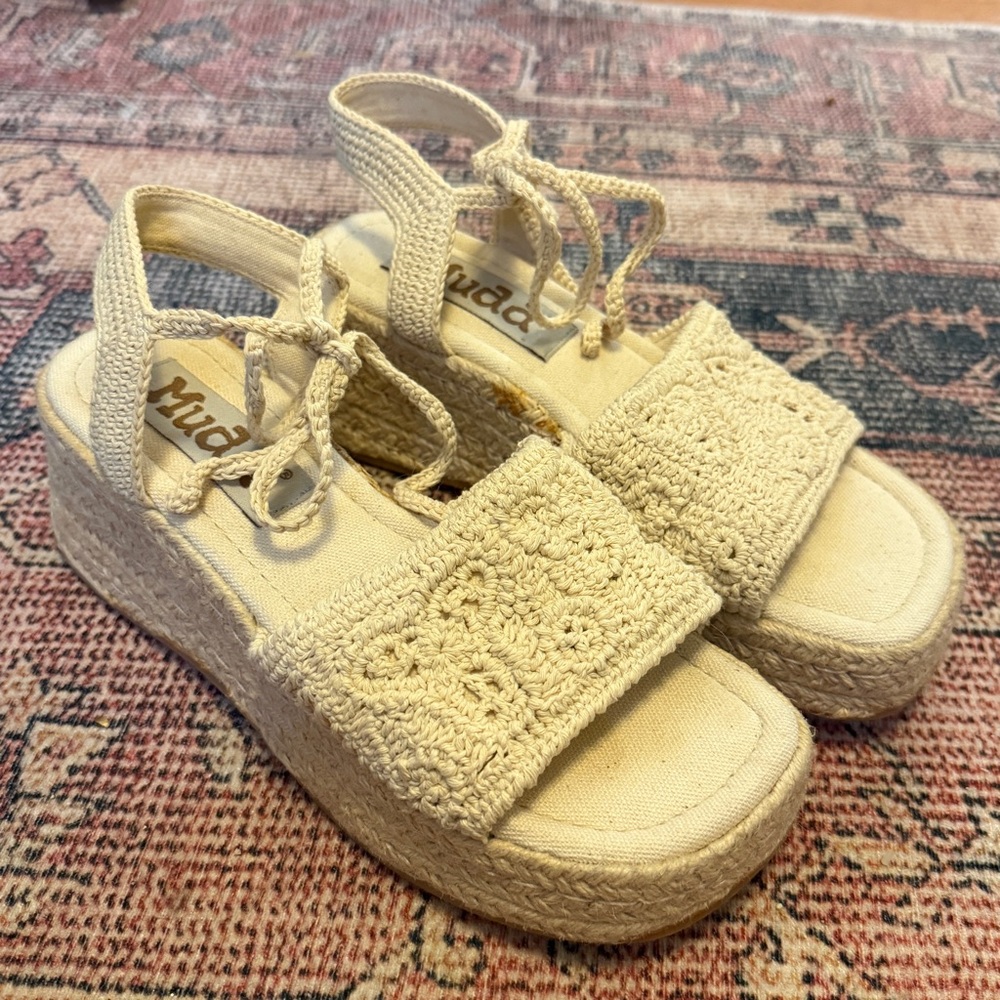 Vintage, Never Worn Mudd Wanda Espadrille Platform Wedge
